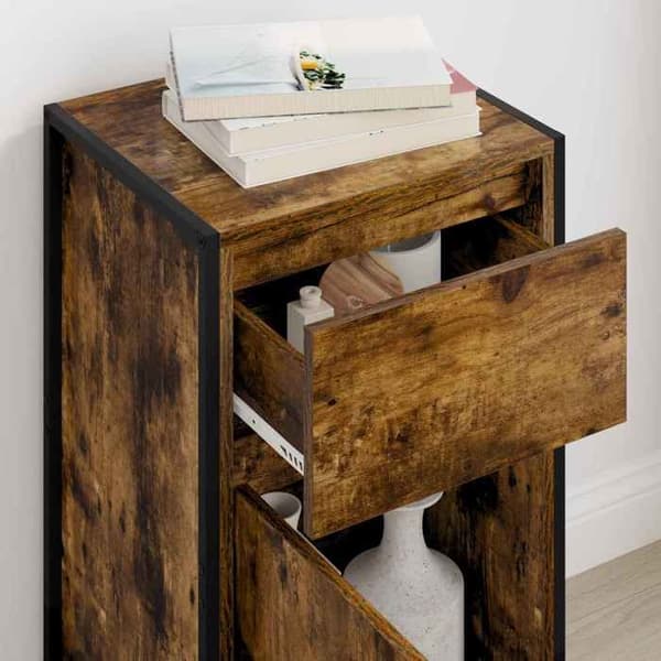 Maison Exclusive - Buffé Ek Rökig 43 x 36 x 75,5 cm Ingenjörsträ
