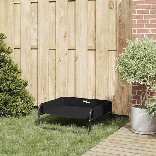 Maison Exclusive - Hundeseng Sort 75 x 75 x 30 cm Stål
