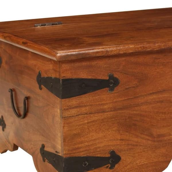 Maison Exclusive - Solid akacietræ sofabord med honningfinish 110x55x35cm Honung