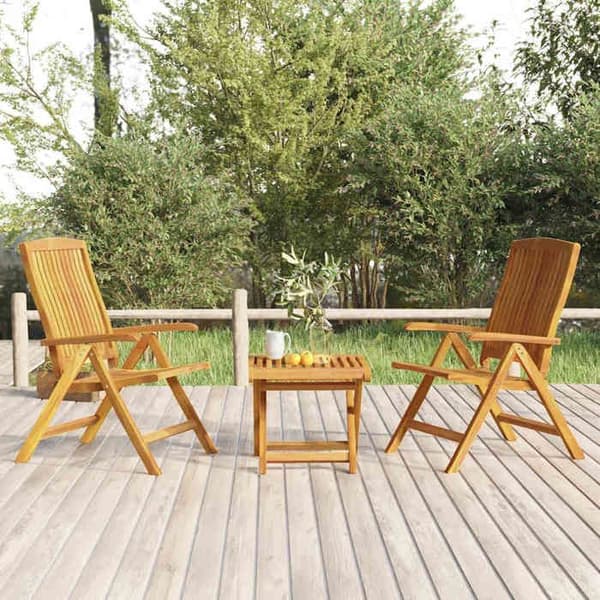 Maison Exclusive - Havegruppe 3 stk solid teaktræ Ej specificerat