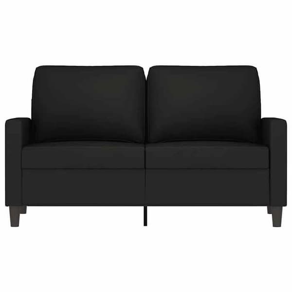Maison Exclusive - Musta 2-paikkainen sohva 120 cm Sametti