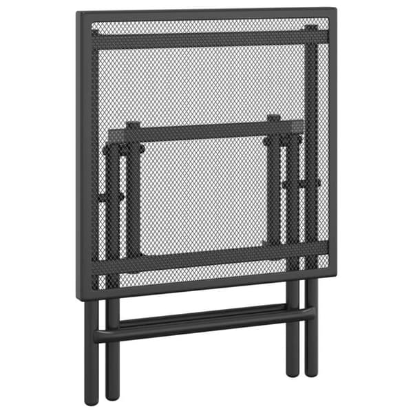 Maison Exclusive - Fällbart trädgårdsbord antracit 38x38x38 cm Ståltrellis antracit
