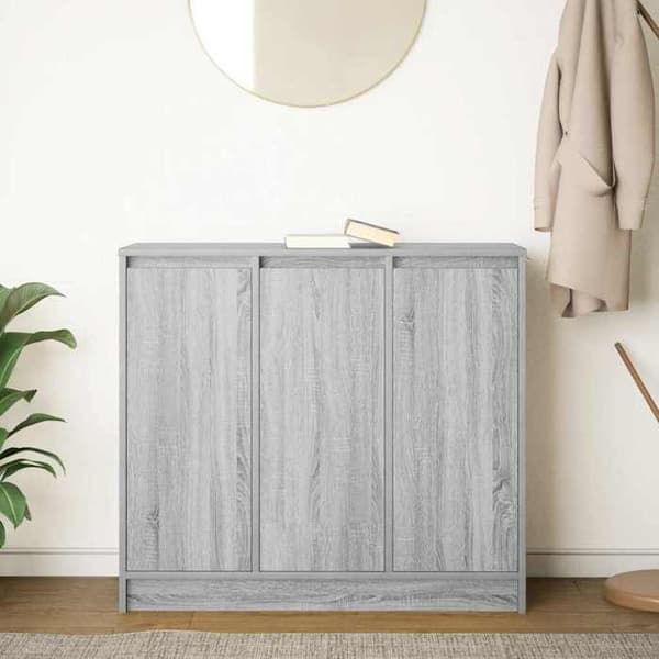 Maison Exclusive - Buffé Sonoma Grå 85x34x76 cm Ingenjörsträ