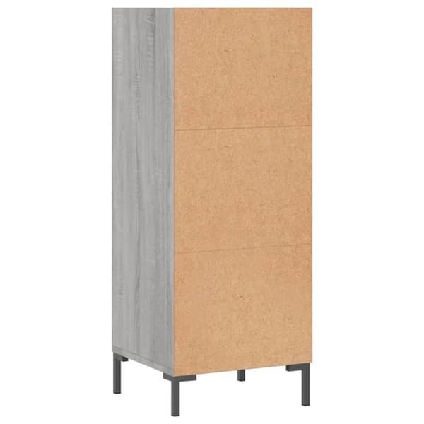 Maison Exclusive - Buffet sonoma grå 34,5x32,5x90 cm ingeniørtræ Sonoma grå