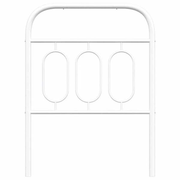 Hovedgærde - EKSKLUSIV HUS - 75 cm - Metal - Hvid - Robust ramme Vit