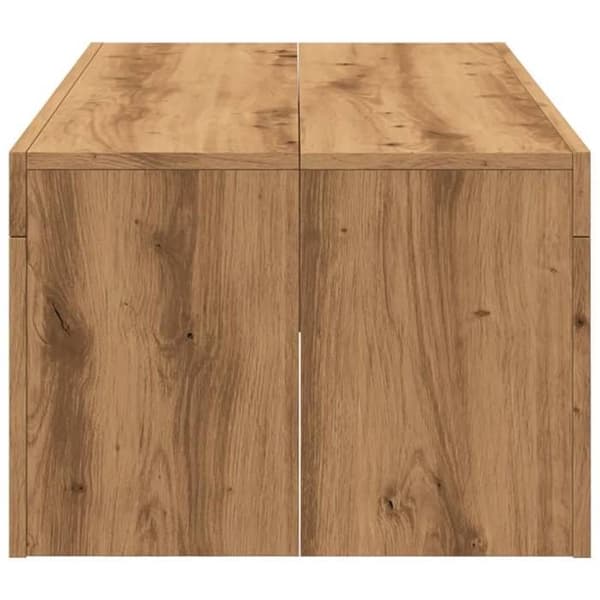 Maison Exclusive - Håndlavet egetræsbord 102x50x35 cm ingeniørtræ