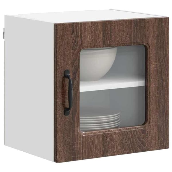 Maison Exclusive - Diskmaskinspanel Kalmar 2 st Mörk ek Brun ek
