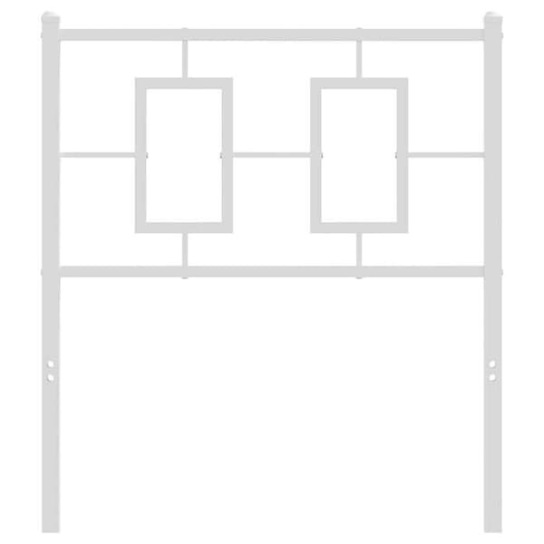 Maison Exclusive - Erstatnings hovedgærde metal hvid 75 cm