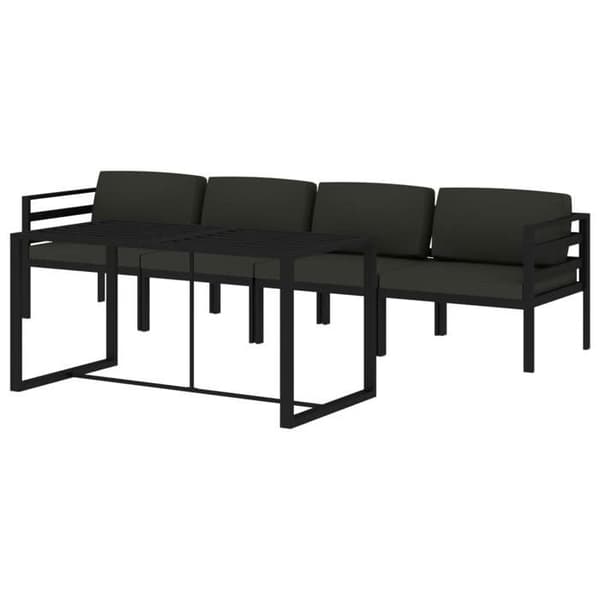 Havemøbler - Modulær - Aluminium - Antracit - 5 dele antracit