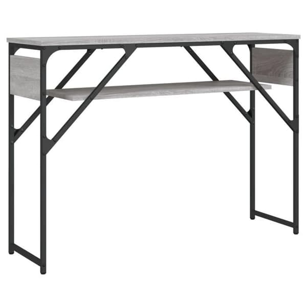 Maison Exclusive - Konsolbord med hylde sonoma grå 105x30x75 cm