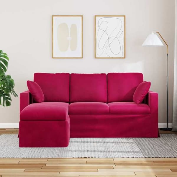 Maison Exclusive - Sofa Bordeaux 178 x 134 x 80 cm Velour