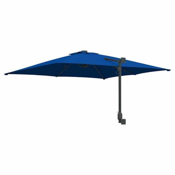 Parasolfod - EKSKLUSIV HUS - 248,5x247,5x160 cm - Polyester & stål - Solcelle LED - UV-beskyttende dug