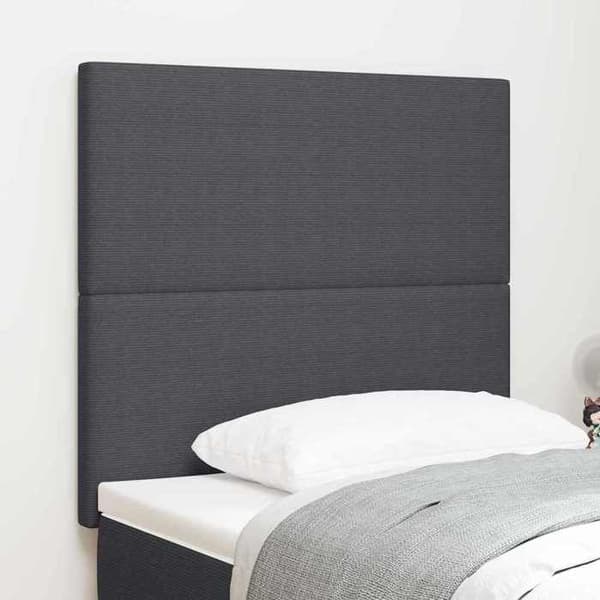 Hovedgærde - EKSKLUSIV HUS - Rektangulær - Mørkegrå - Fløjl - Justerbar (100 cm) Mörkgrå