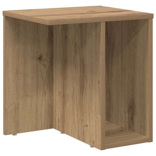 Sidebord - MAISON EXCLUSIVE - 37 x 32 x 40 cm - Ingeniørtræ - Alsidig opbevaring - Rektangulær Ek