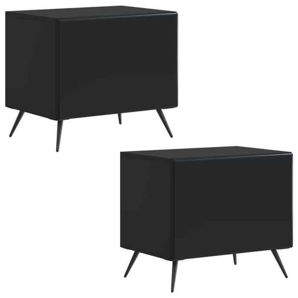 Maison Exclusive - TV Møbel Sort Ingeniørtræ