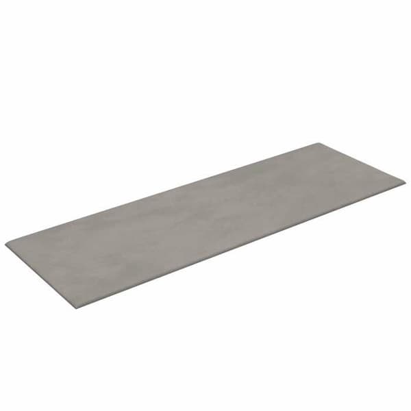 Maison Exclusive - Väggmonterad sänggavel 12 pc Ljusgrå Sammet