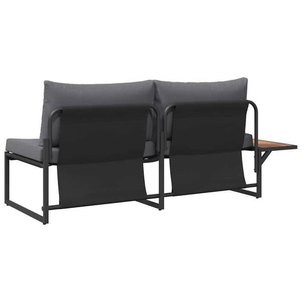Havemøbel - EKSKLUSIV HUS - 200,5x70x85,5 cm - Antracit - Stål - 2 pladser antracit