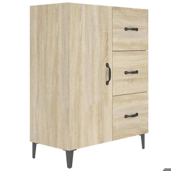 Maison Exclusive - Buffé ek sonoma 69,5x34x90 cm ingenjörsträ