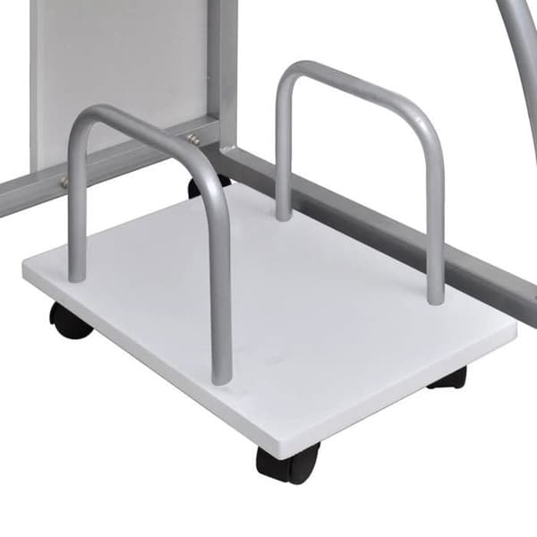 Maison Exclusive - Vit datorbord 110x52x88,5 cm Ingenjörsträ Vit