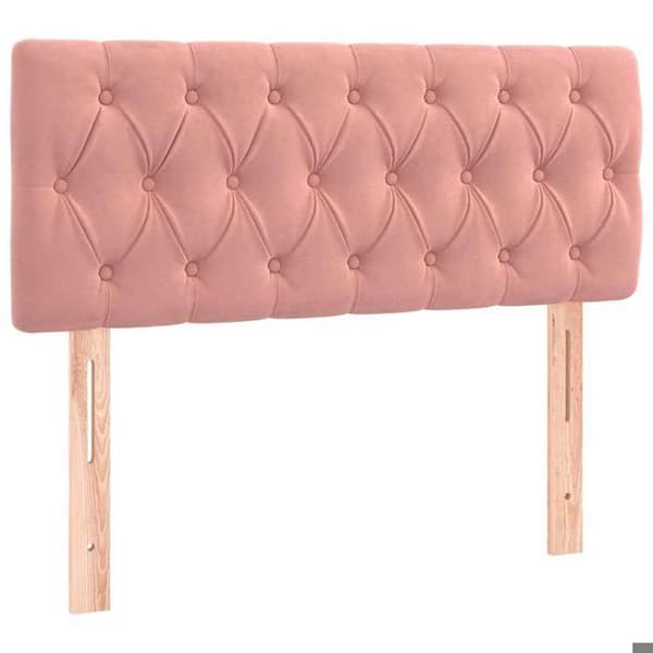 Maison Exclusive - Sänggavel Rosa 100x7x78/88 cm Sammet