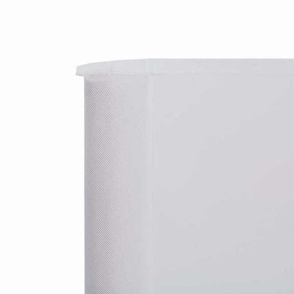 Maison Exclusive - Skärm 6 paneler Tyg 800 x 160 cm Vit sand