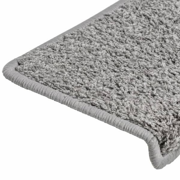 Maison Exclusive - Trappmatta 10 delar 65 x 21 x 4 cm Grå Rektangulär kant Grå