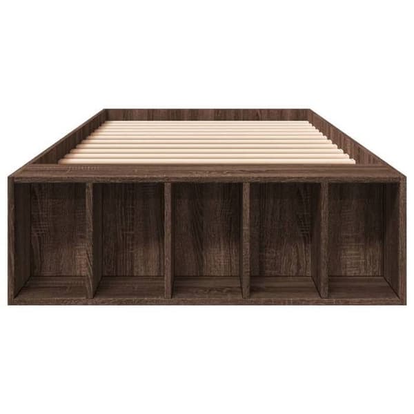 Maison Exclusive - Sengestel uden madras i brunt egetræ 100x200 cm