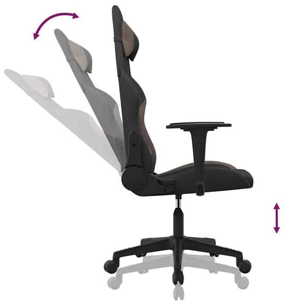 Maison Exclusive - Spilstol Sort og taupe Stof