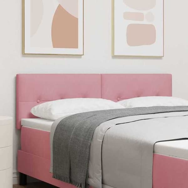 Maison Exclusive - Sänggavel Rosa 160 cm Sammet