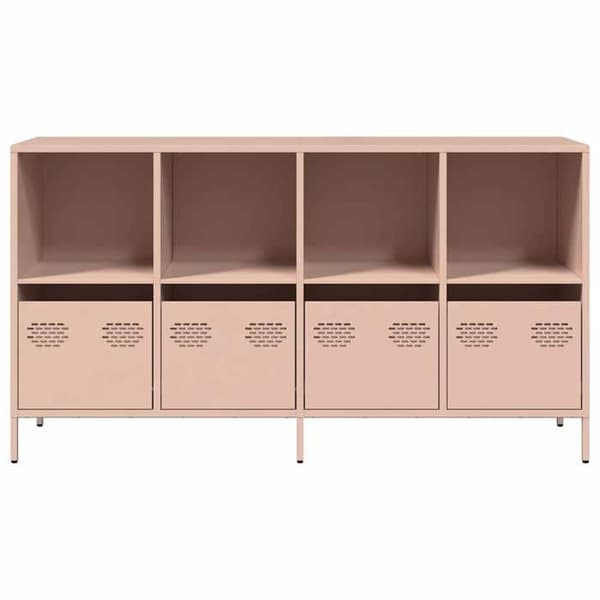 Maison Exclusive - Buffet rosa 135x39x73,5 cm koldvalset stål