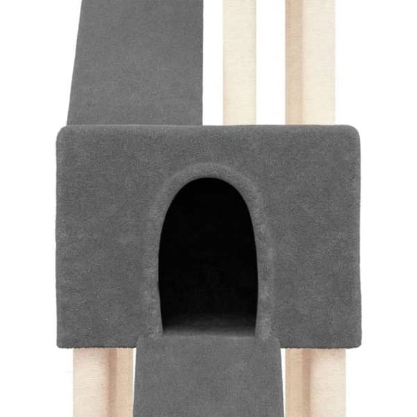 Maison Exclusive - Katte træ med sisal kløer Mørkegrå 190 cm Mörkgrå