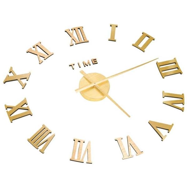 Maison Exclusive - Väggklocka 3D Modern Design Guld 100 cm XXL