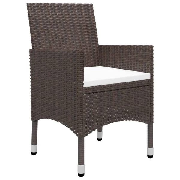 Maison Exclusive - Have spisebordssæt 5 dele Brun brun