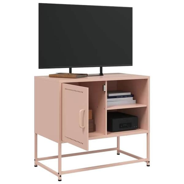 Maison Exclusive - TV-möbel rosa 68x39x60,5 cm stål