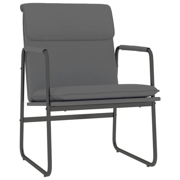 Maison Exclusive - Harmaa lepotuoli 55x64x80 cm keinonahkaa