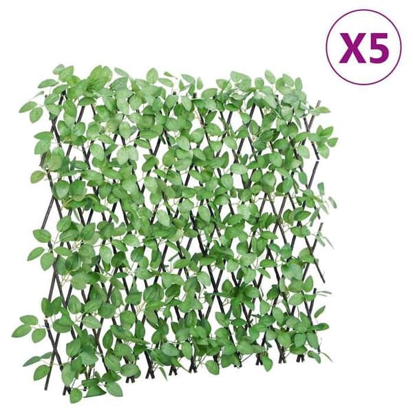 Maison Exclusive - Udvidelig kunstig efeu trellis 5 stk grøn 180x60 cm Grön