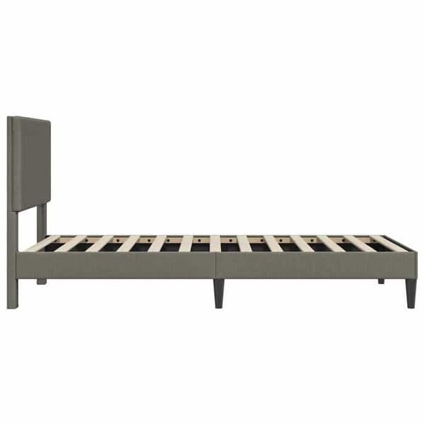 Sengestel - EKSKLUSIV HUS - Moderne sengestel - Lys grå - Fløjl - 100 x 200 cm Ljusgrått