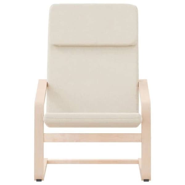 Maison Exclusive - Avkopplingsstol Creme Tyg Grädde