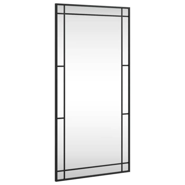 Maison Exclusive - Svart väggspegel 50x100 cm rektangulär järn