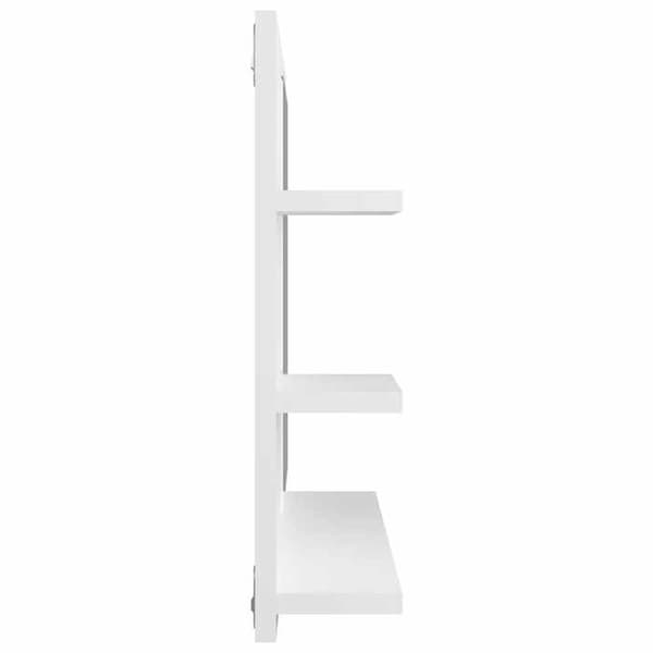 Maison Exclusive - Vit badrumsspegel 60x10,5x45 cm ingenjörsträ