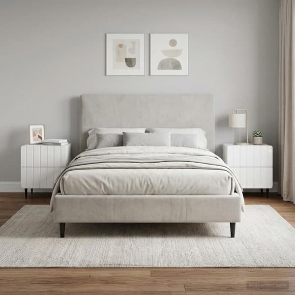 Maison Exclusive - Sängbord 2 delar Vit glansig 43 x 34,5 x 49,5 cm