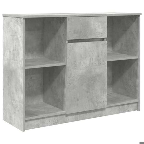Maison Exclusive - Buffet med grå beton skuffe 101x35x76 cm ingeniørtræ