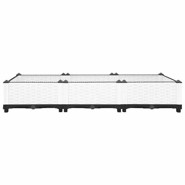 Maison Exclusive - Hög säng 120x40x23 cm Polypropylen Vit