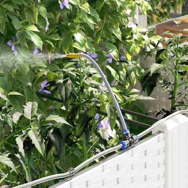 Jardiniär - EXKLUSIV HEM - 2 st - Vit - Hållbar polypropen - 80 x 40 x 142 cm Vit