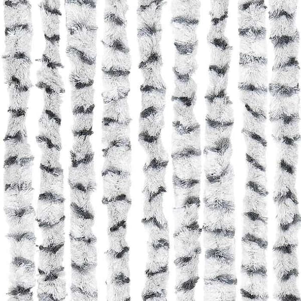 Maison Exclusive - Lys grå og mørkegrå myggenet 100x220 cm Chenille