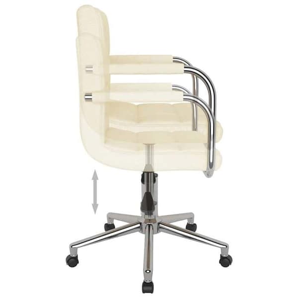 Maison Exclusive - Drejestol til kontor Creme Stof