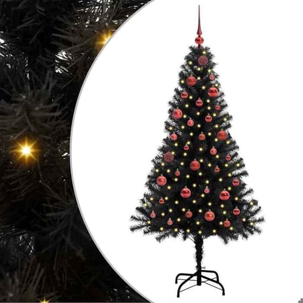 Maison Exclusive - Sort Juletræ 150 cm PVC Svart