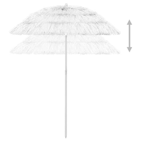 Maison Exclusive - Hawaii-valkoinen rantavarjo 180 cm Vit