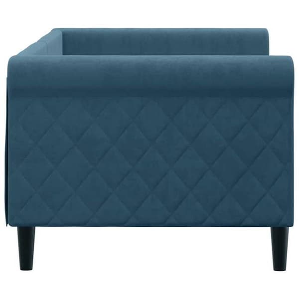 Maison Exclusive - Sängsoffa utan madrass blå 80x200 cm sammet Blå
