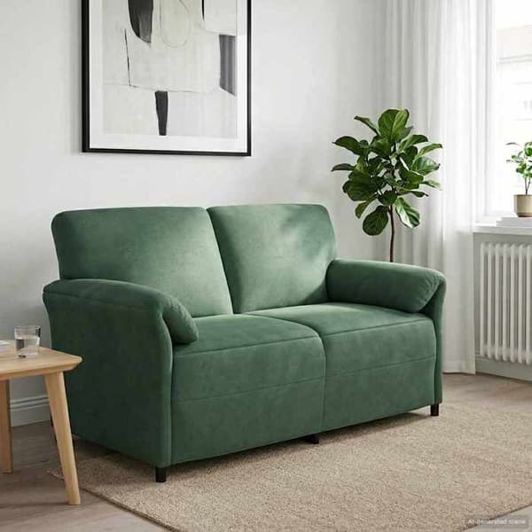 Maison Exclusive - Sofa 2 pladser Grøn Hav Velour